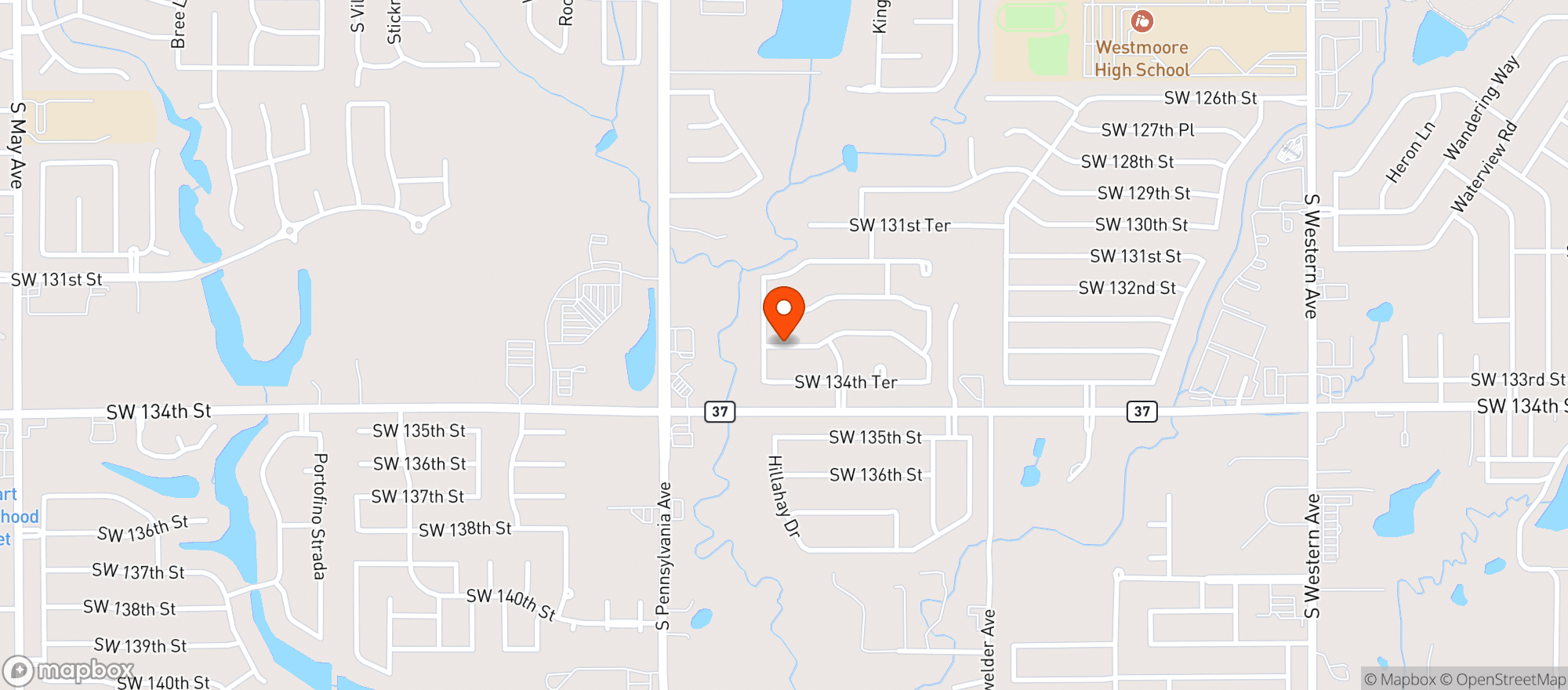 Map showing Lams Liquor - Okc
