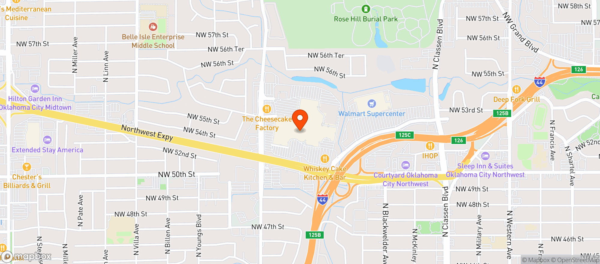 Map showing Gnc