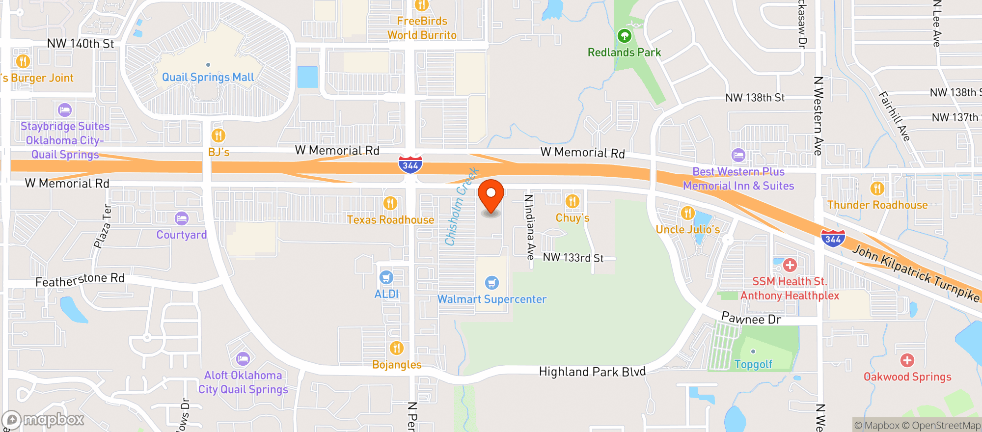 Map showing Sams Club #8117