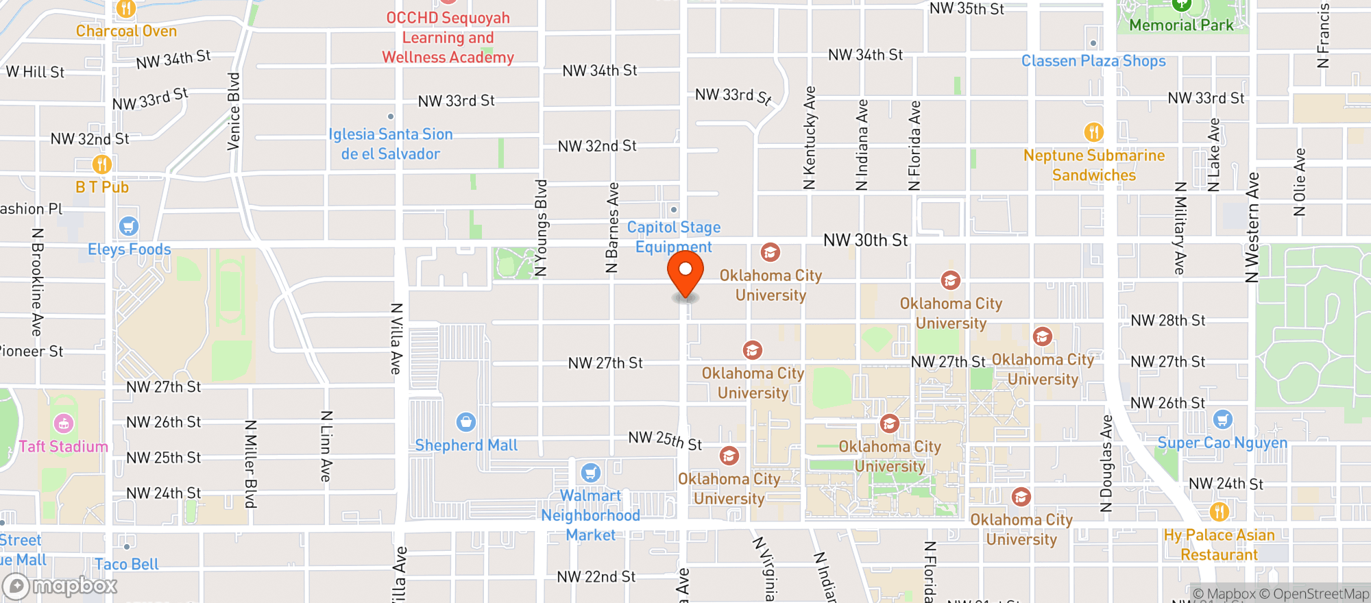 Map showing Modern Liquor