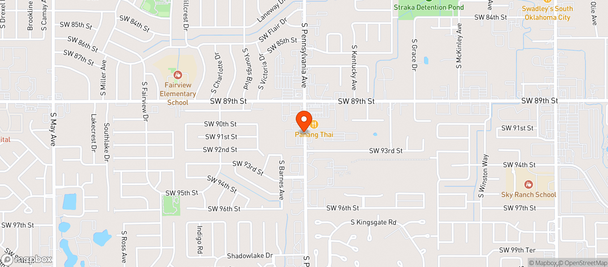 Map showing 89 PENN LIQUOR