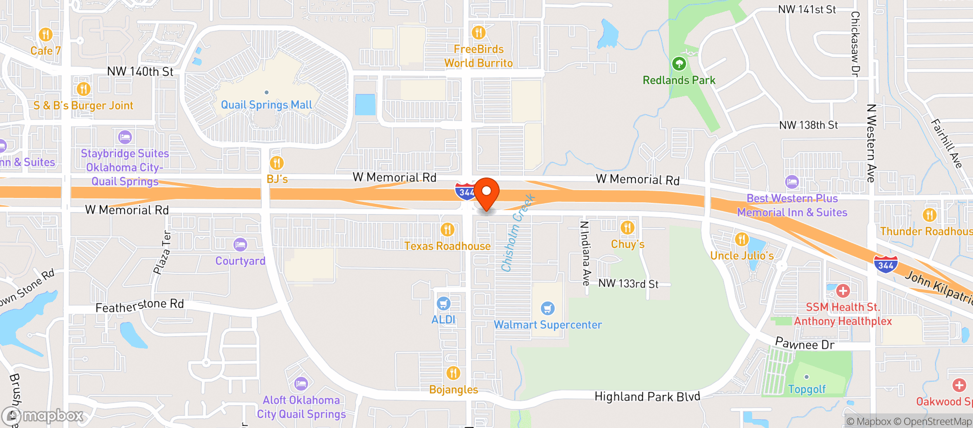 Map showing Walmart Supercenter
