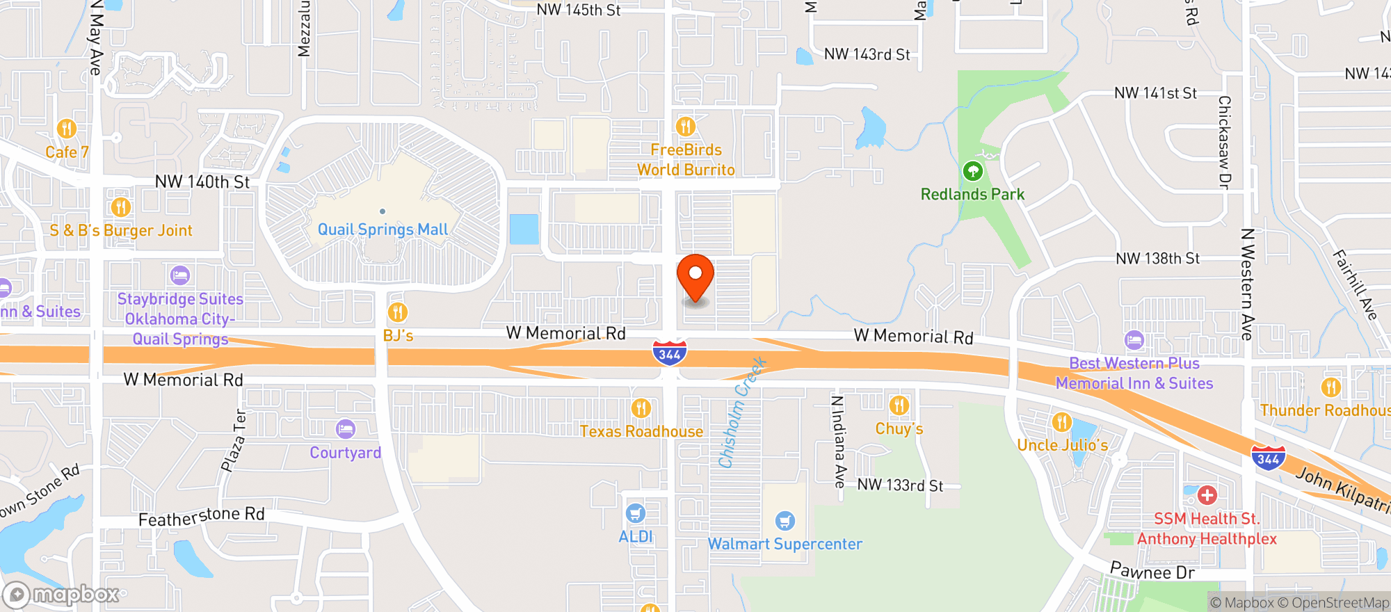 Map showing P F Changs China Bistro #9969