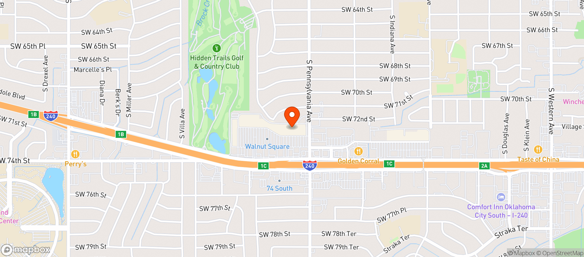 Map showing GreenAcres Market