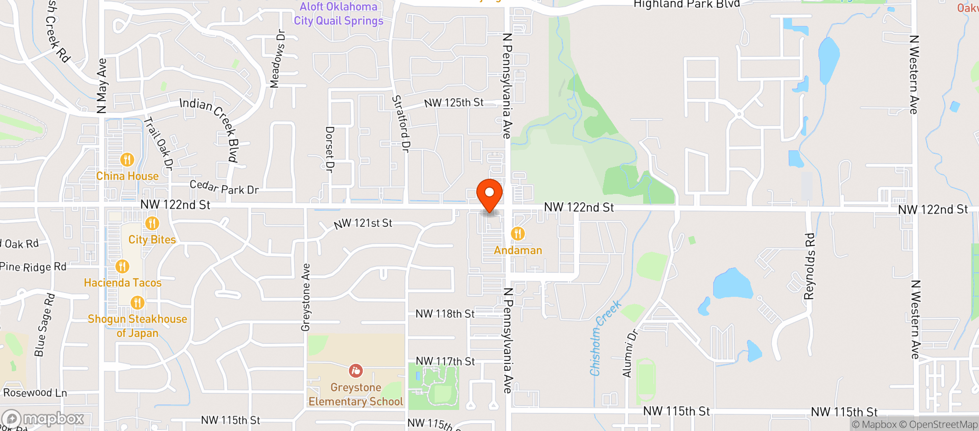 Map showing CAMELOT SQUARE WINE & SPIRITS