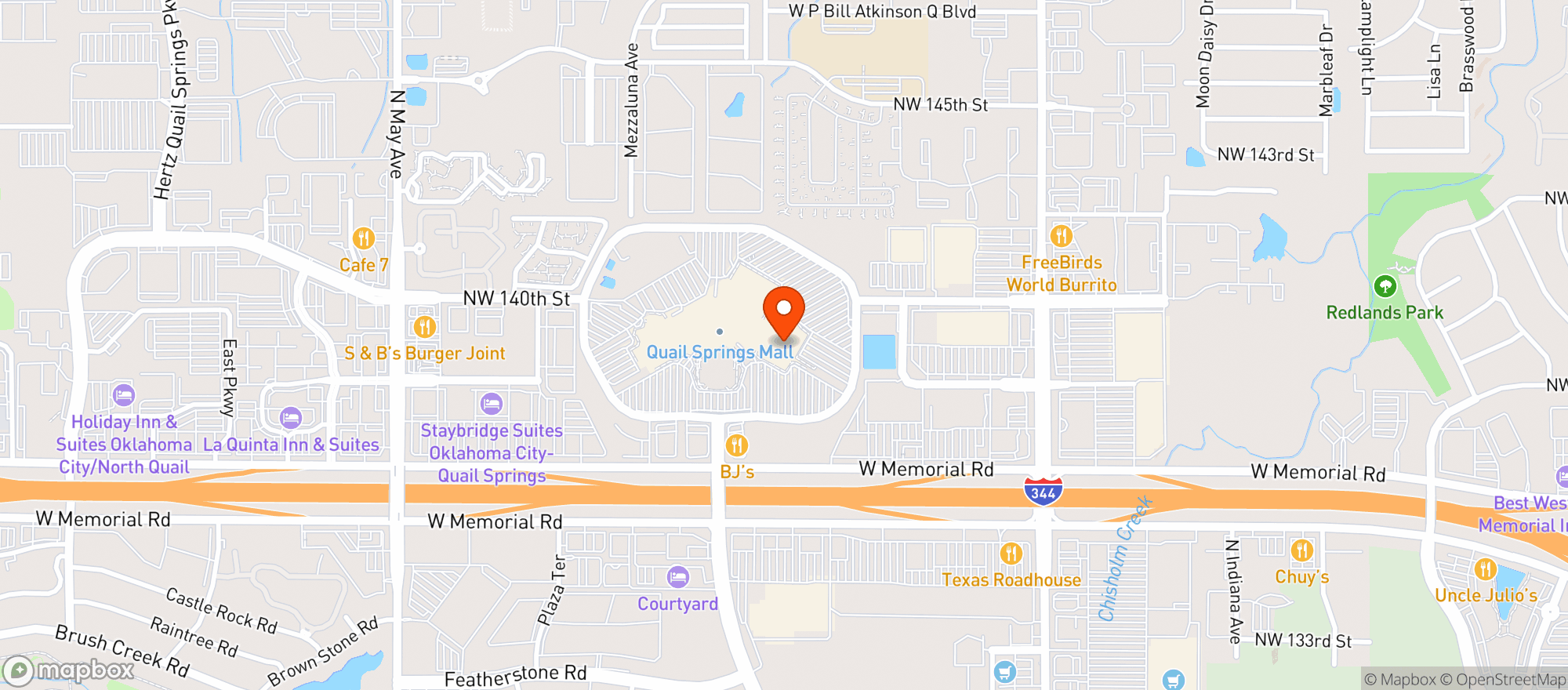 Map showing Amc Quail Springs Mall #144