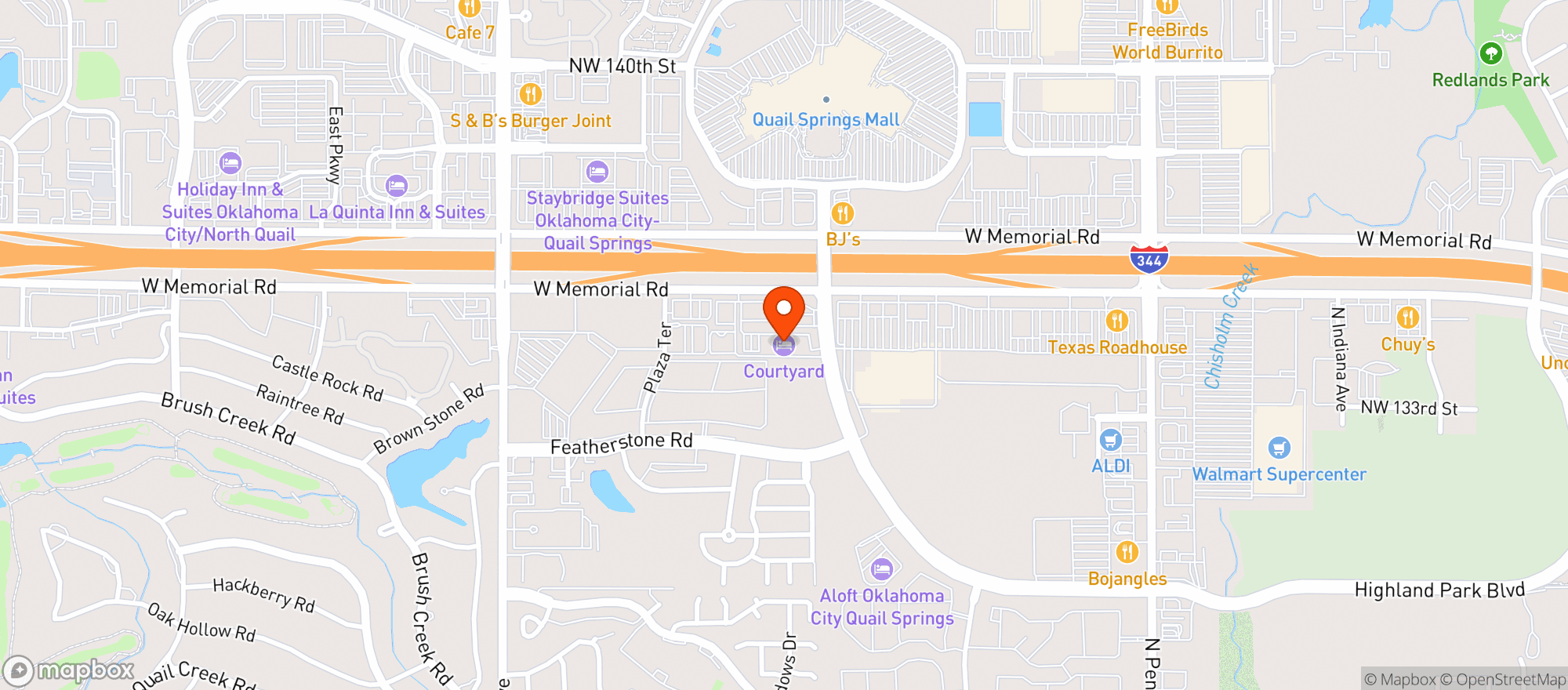 Map showing Courtyard By Marriott