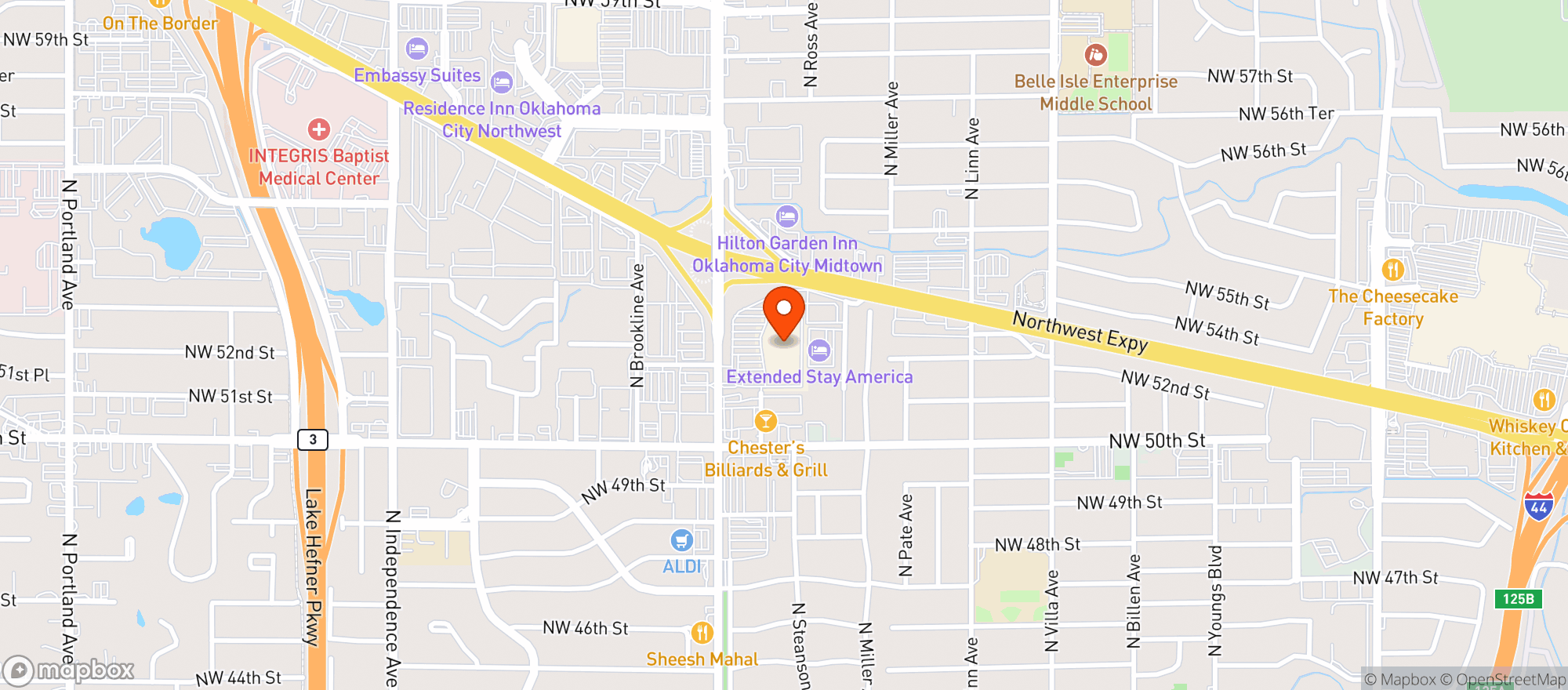 Map showing Target - Oklahoma City N
