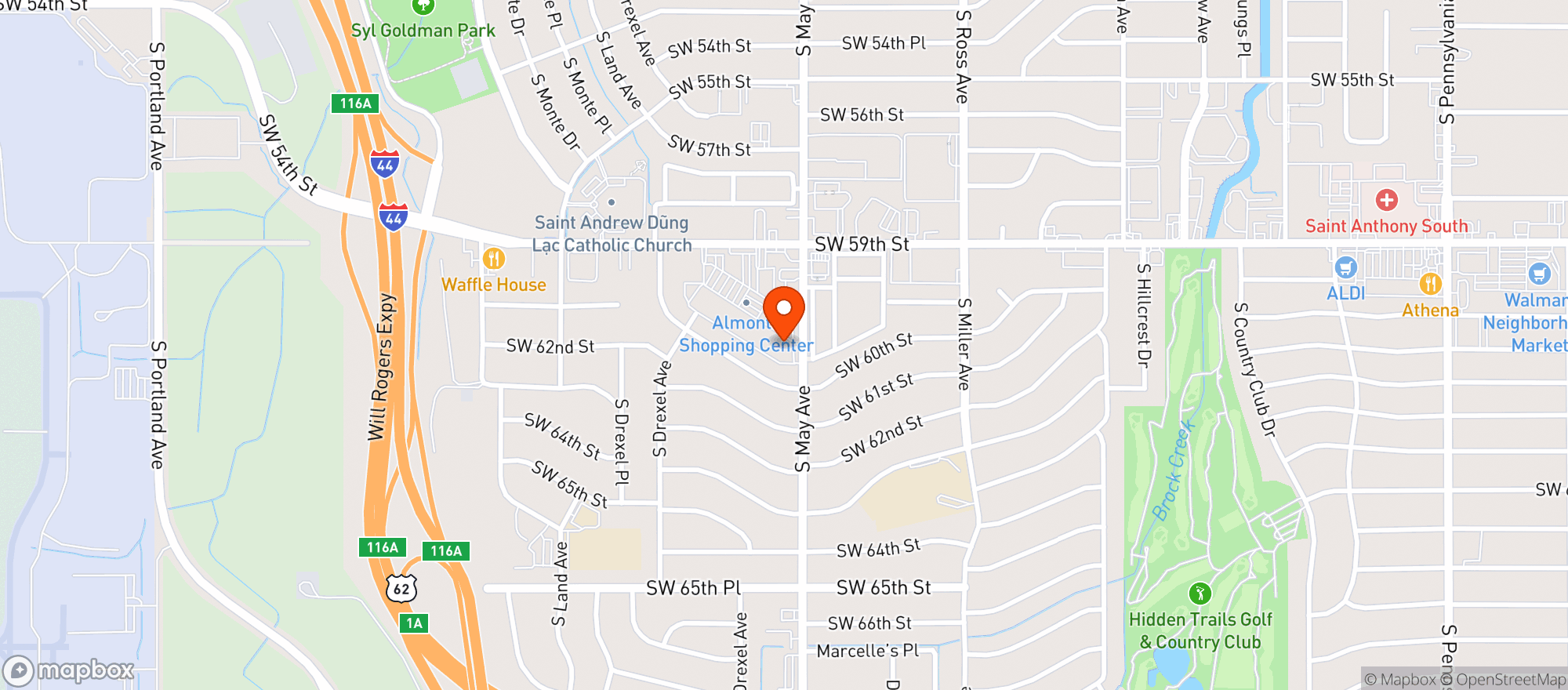 Map showing 59th Liquor Depot- Okc