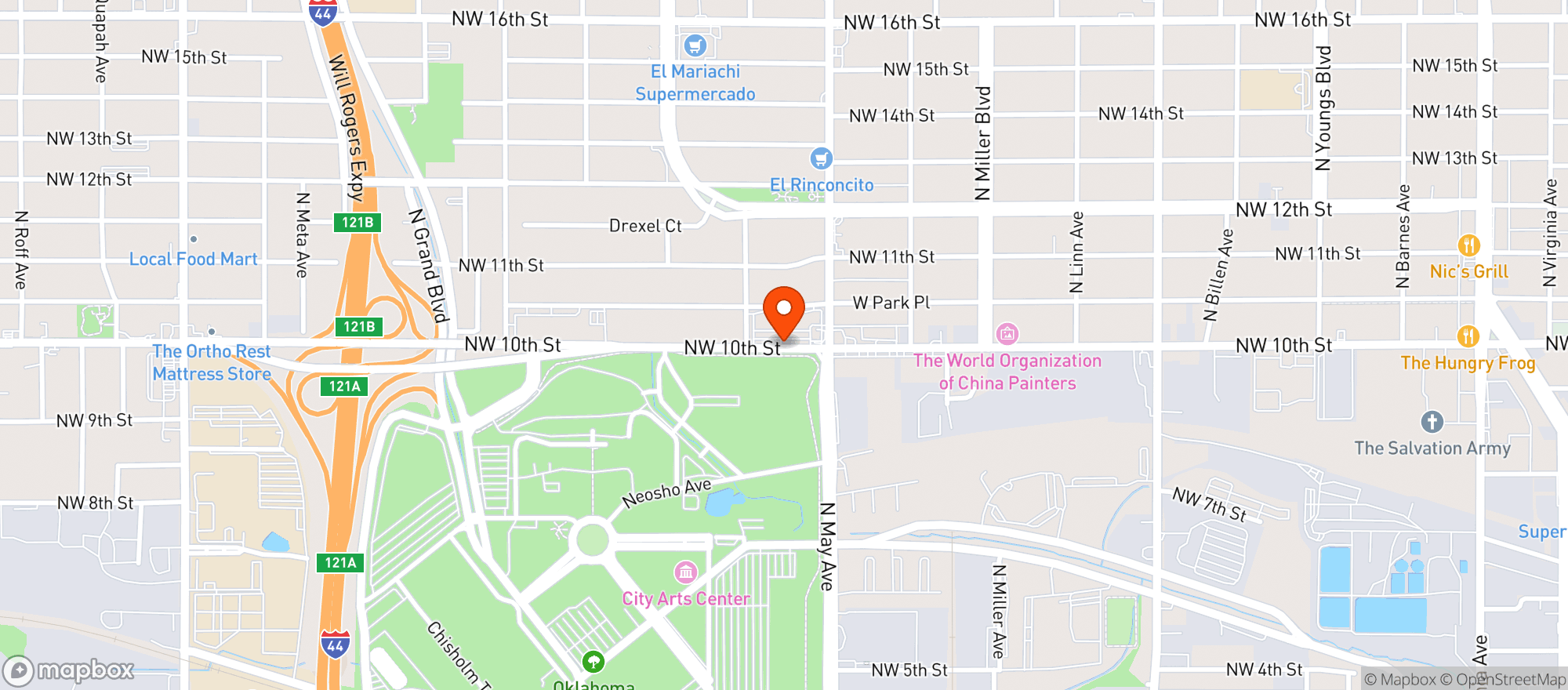 Map showing Whittaker Food Store