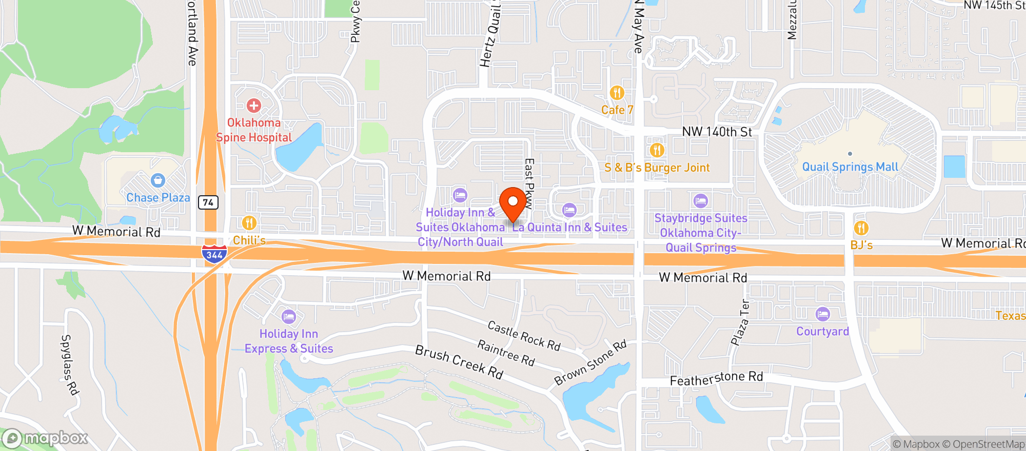 Map showing Twin Peaks Restaurant #11