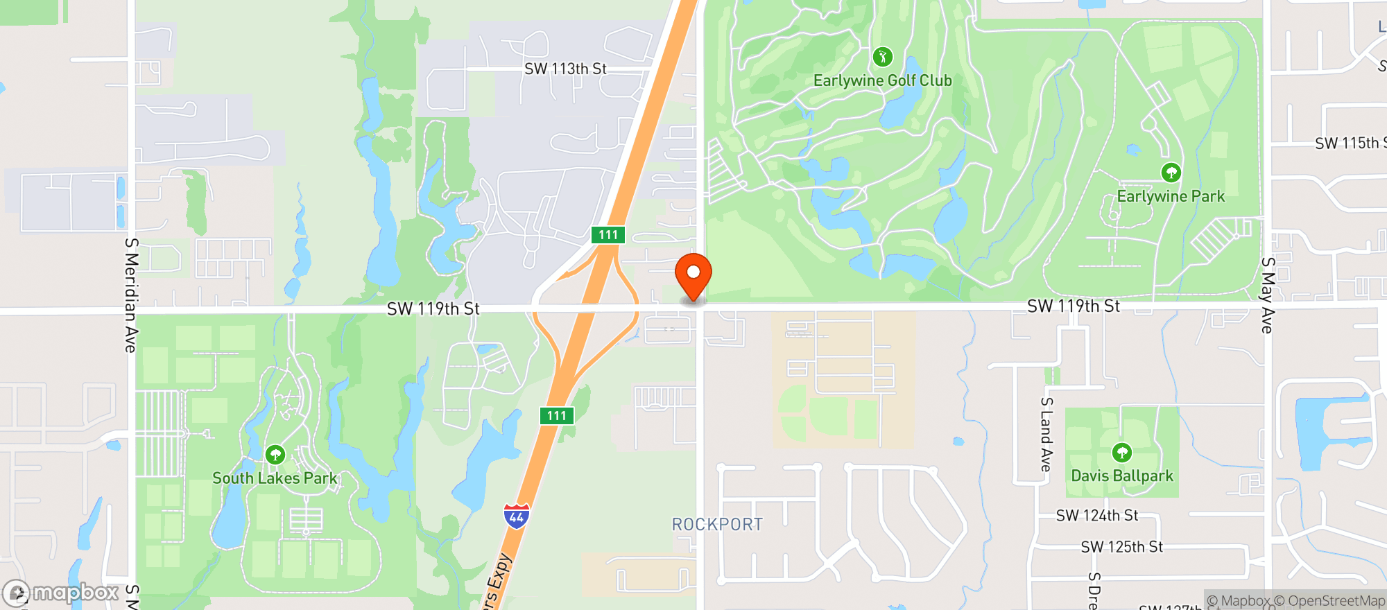 Map showing South Lake Liquor