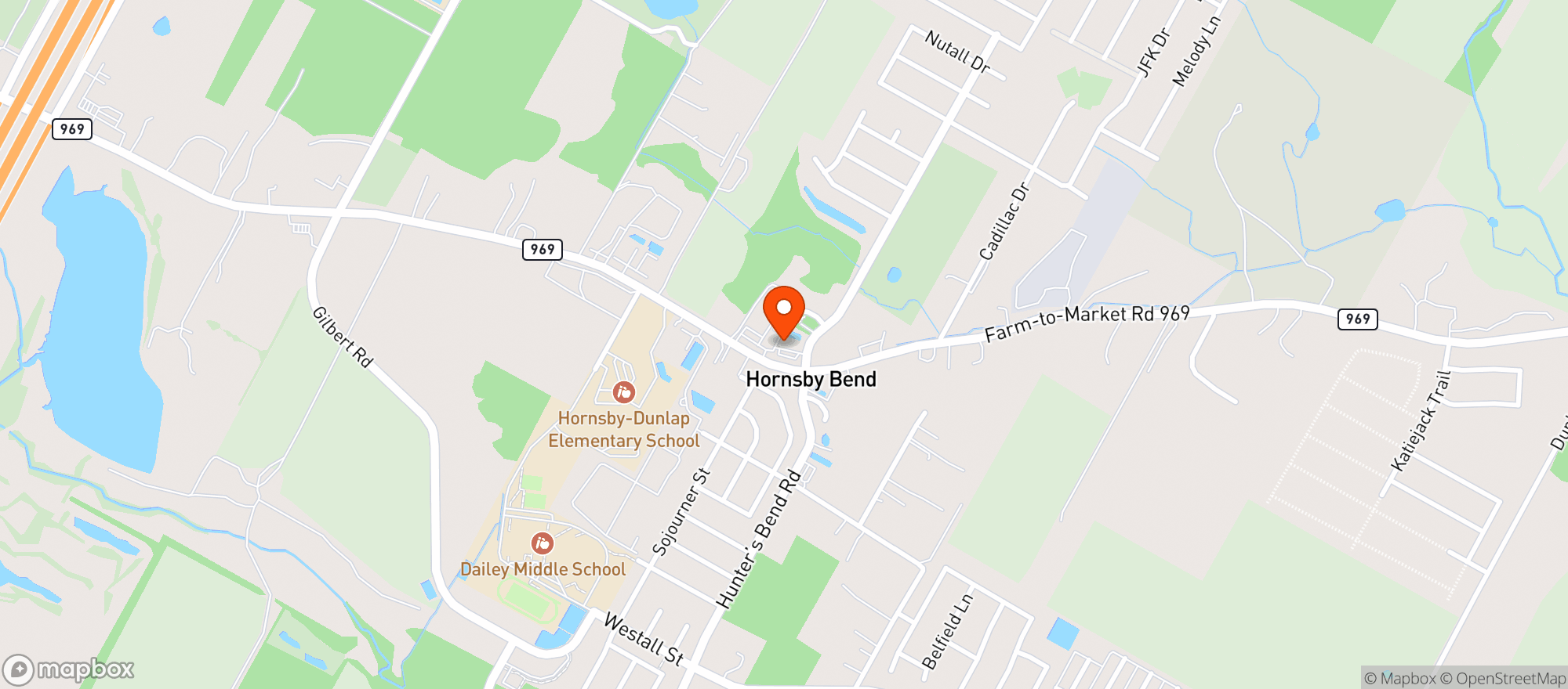 Map showing Forest Bluff Grocery