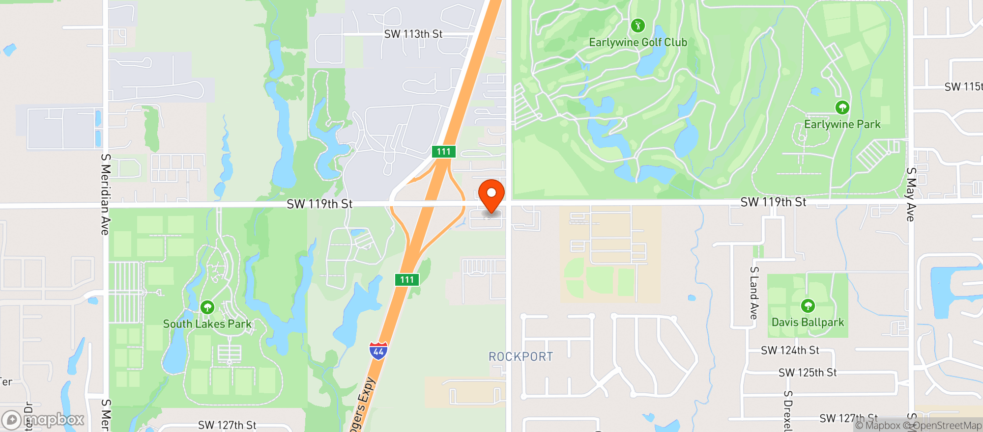 Map showing Oncue Express #121