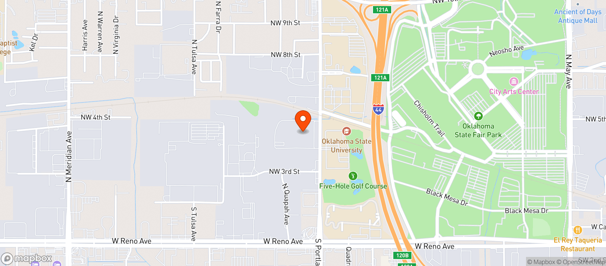 Map showing Glazers Beer & Bev Spec #05405