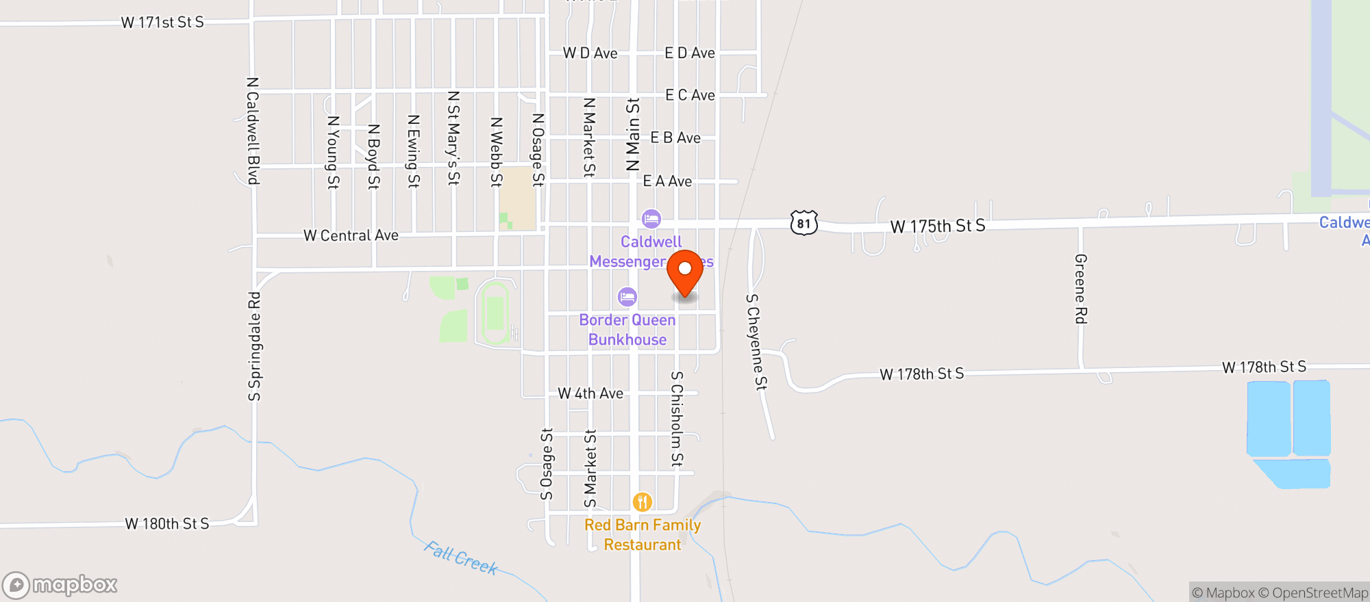 Map showing Liquor Locker Caldwell