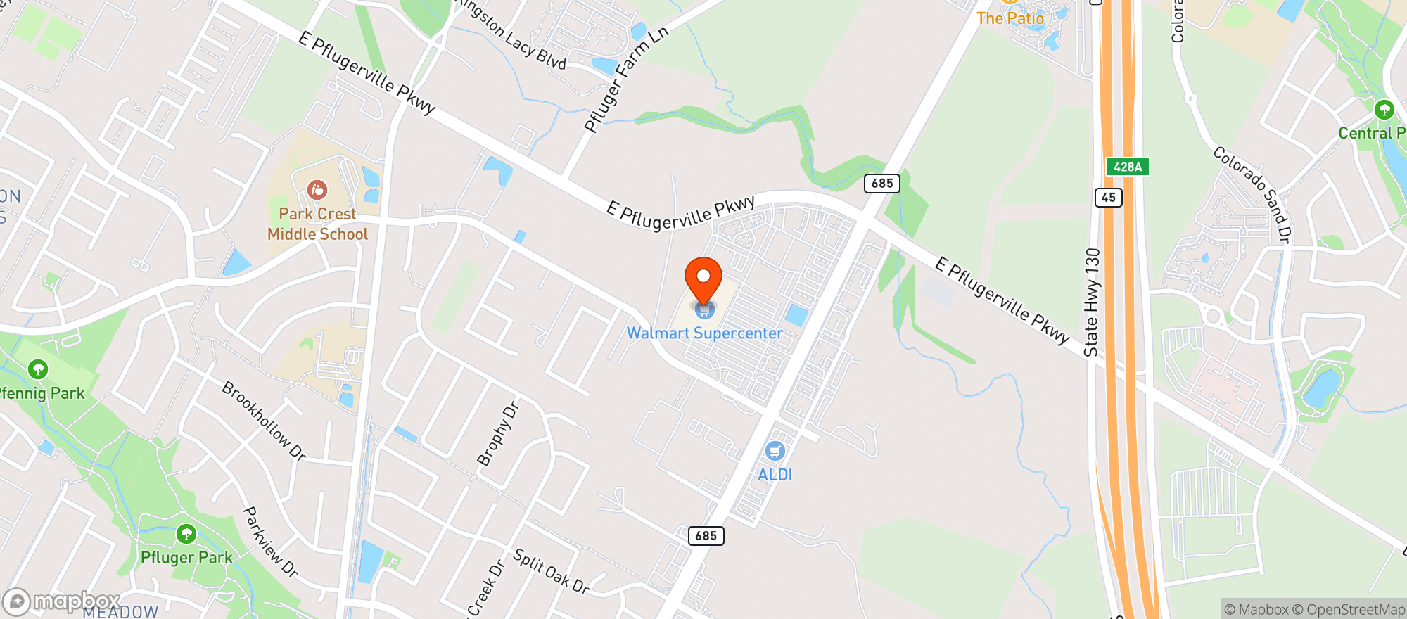 Map showing Walmart Supercenter #5479