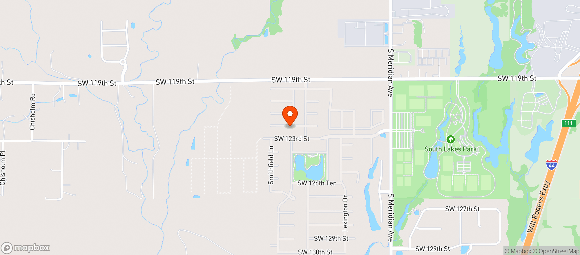 Map showing Space City CBD LLC