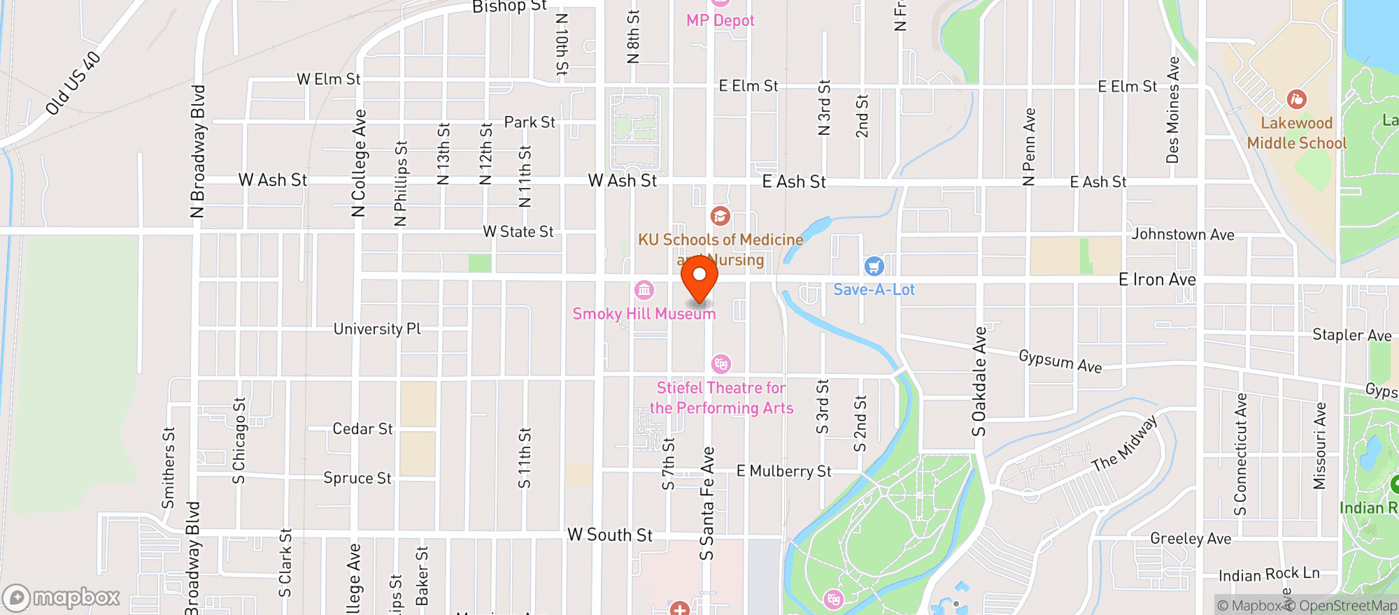 Map showing PRAIRIELAND MARKET