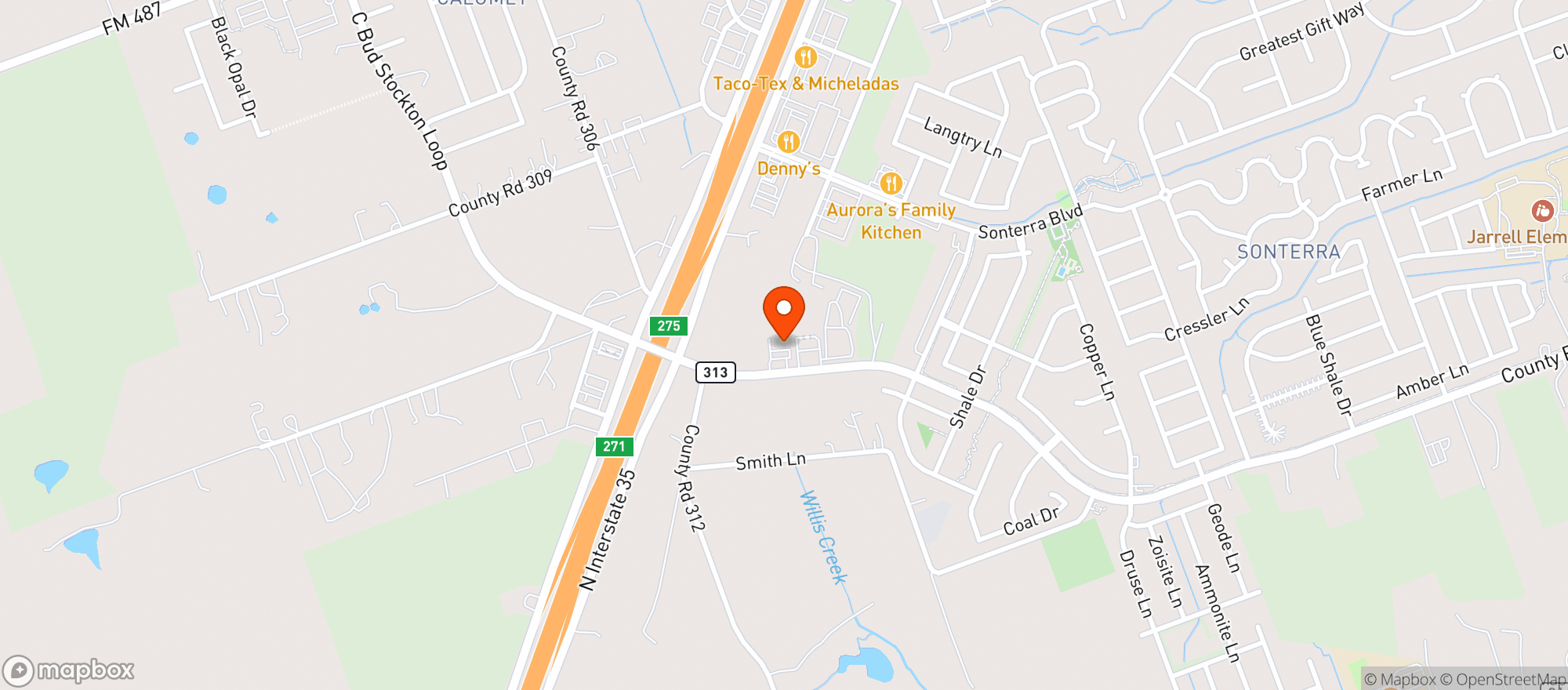 Map showing Star Mart