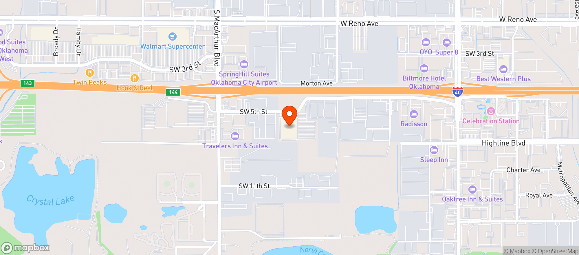 Map showing Sams Club #8289