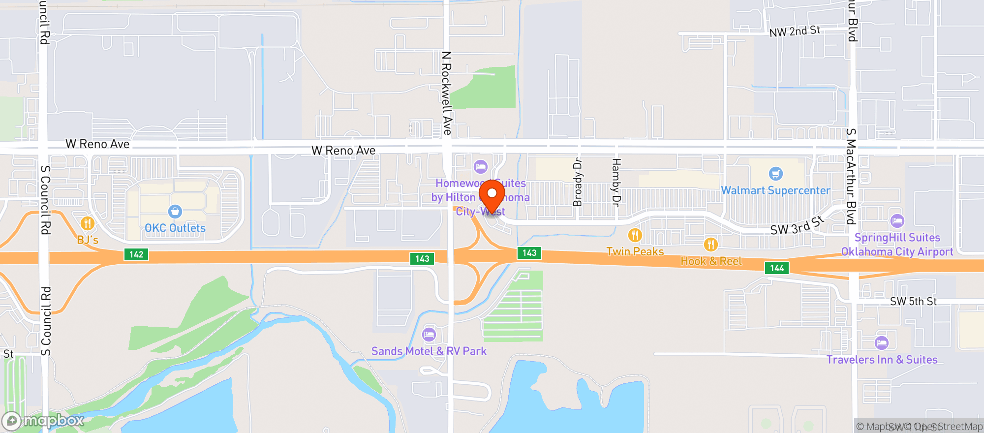 Map showing Buffalo Wild Wings Gril #3361