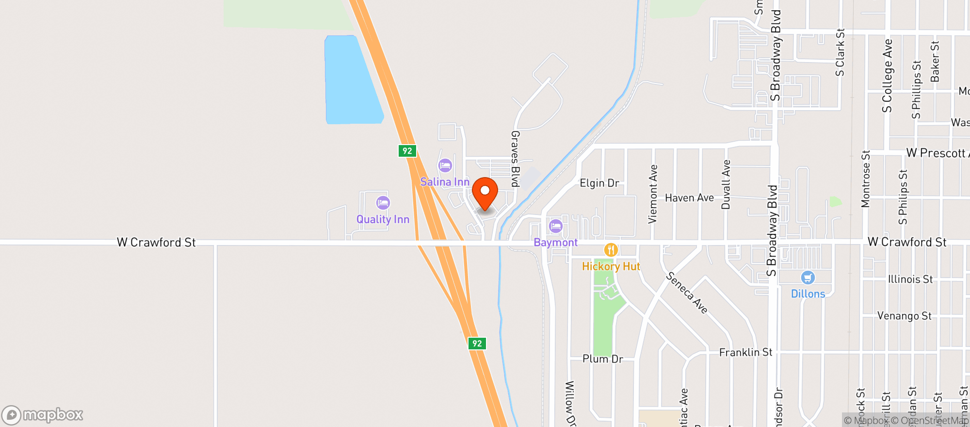 Map showing Aj Liquor