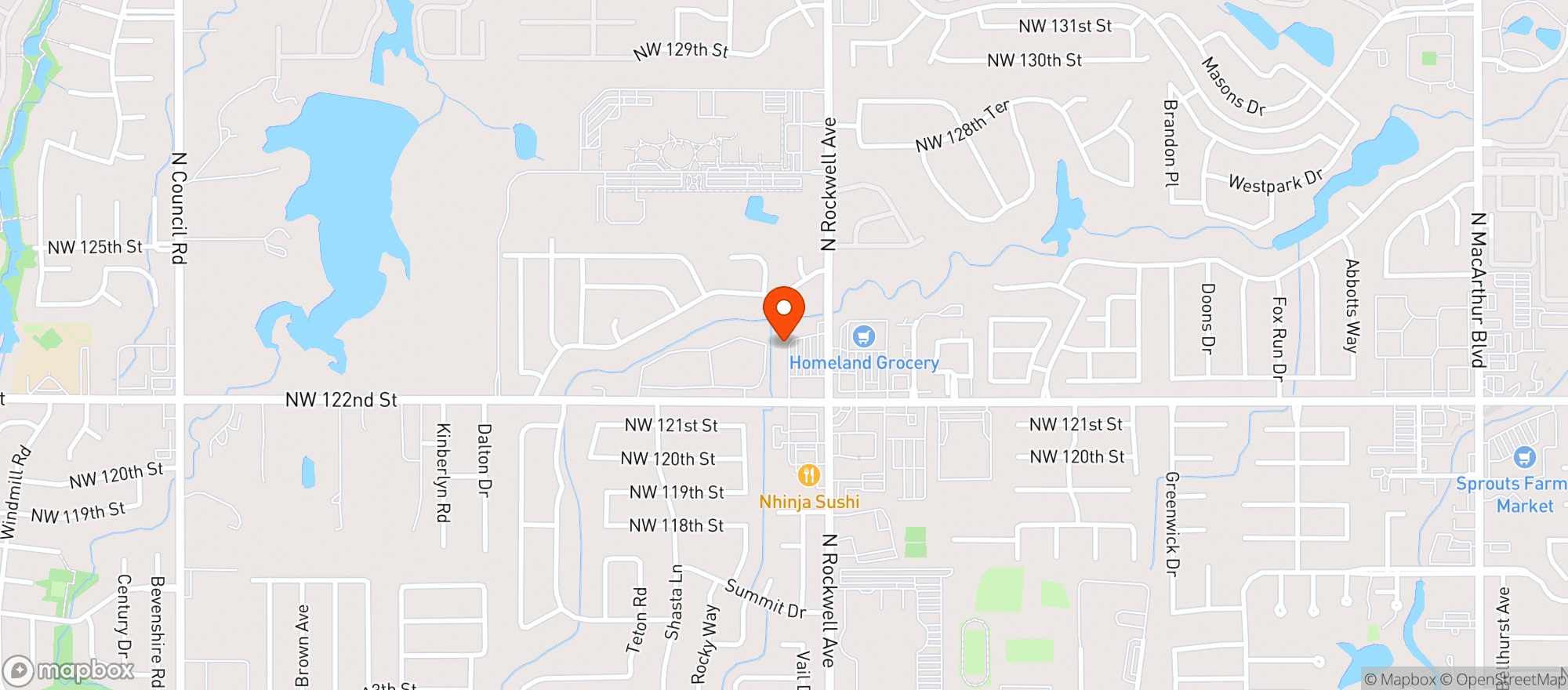 Map showing Walnut Village Wine & Spirits