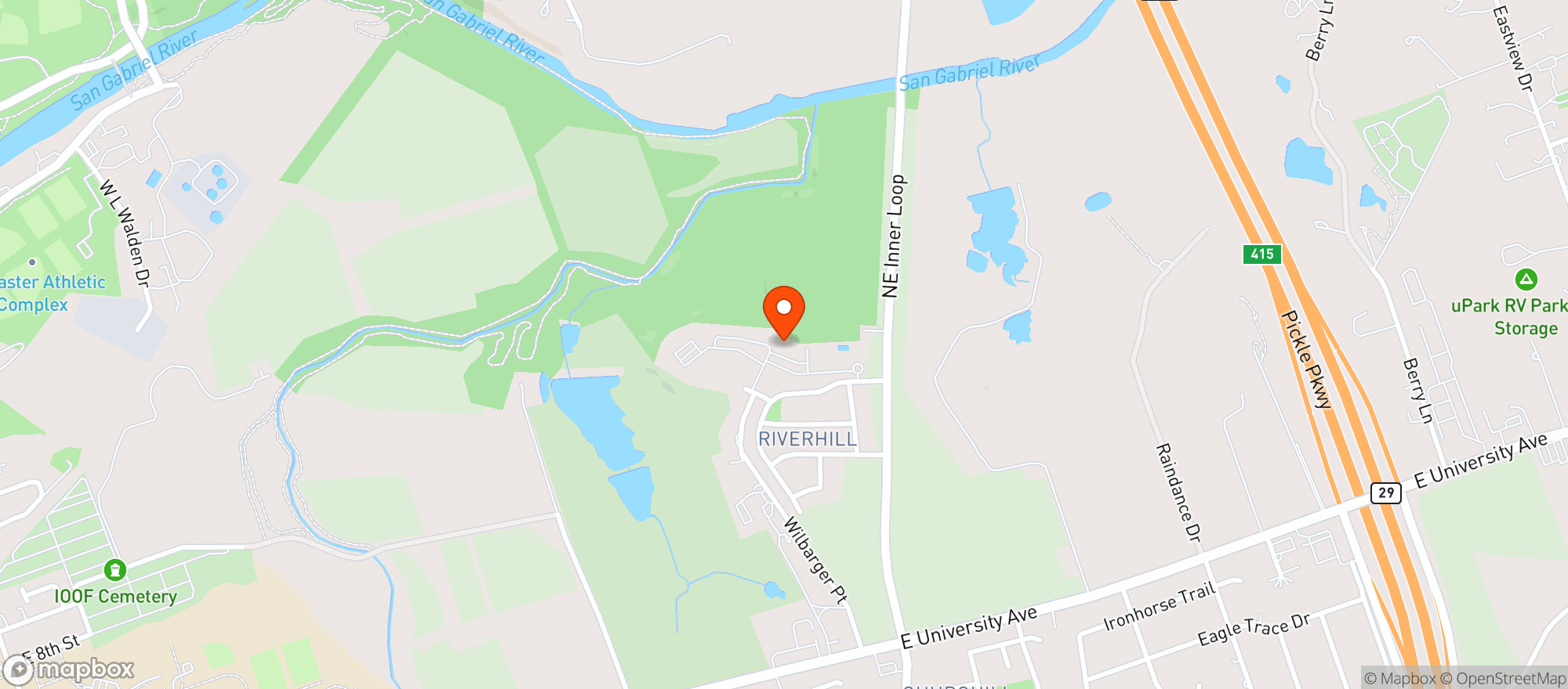 Map showing Waterloo Wellness