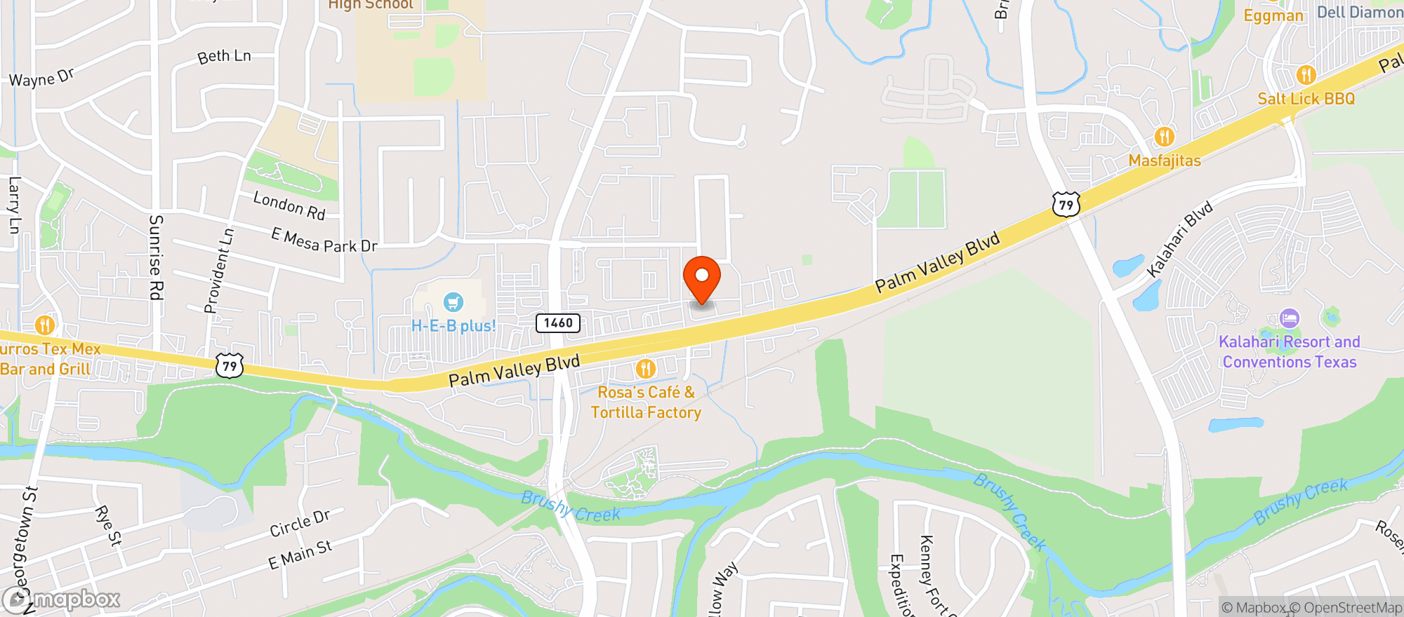 Map showing Gnc - 8899 - Shops At Palm Valley