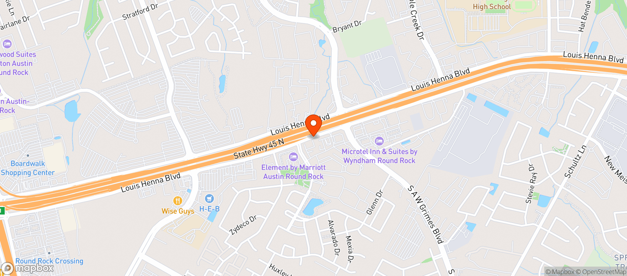 Map showing Walgreens