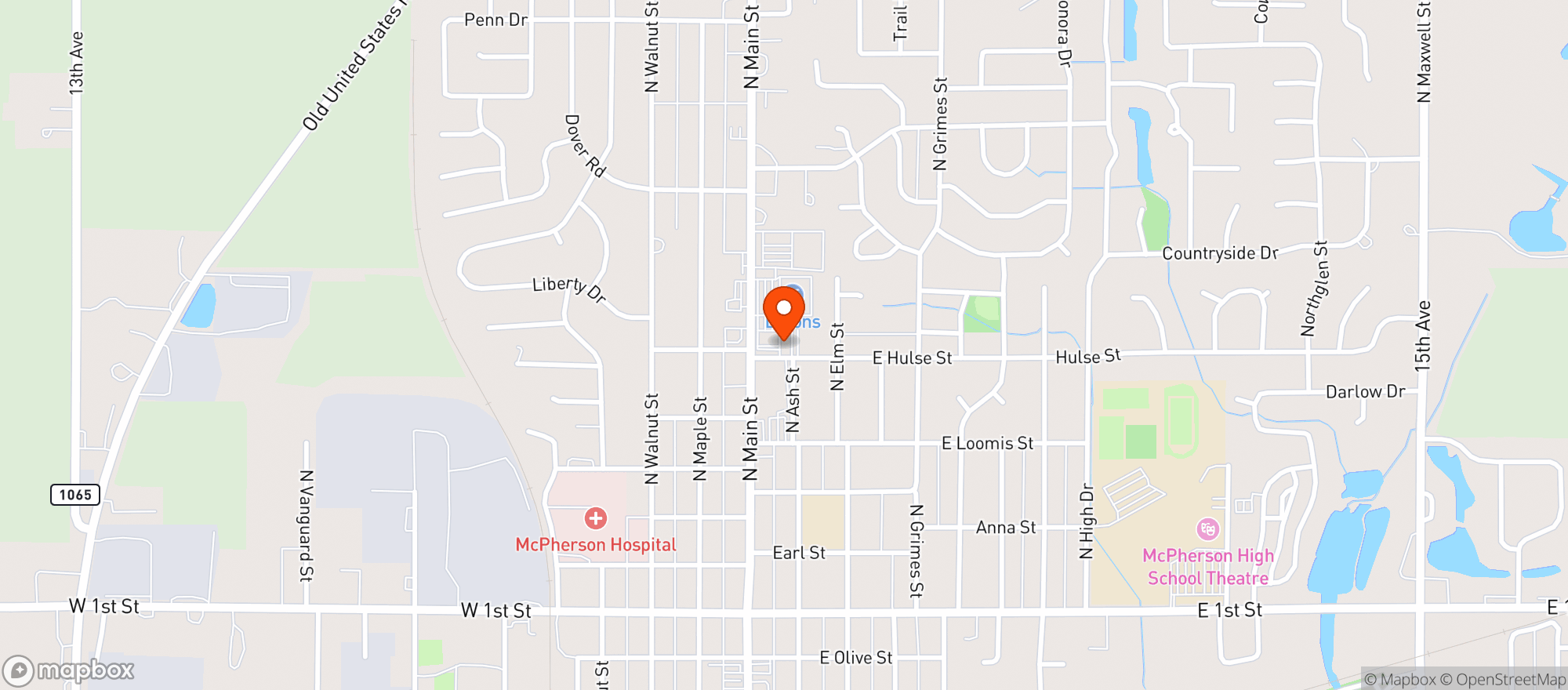 Map showing Culver Wine & Spirits