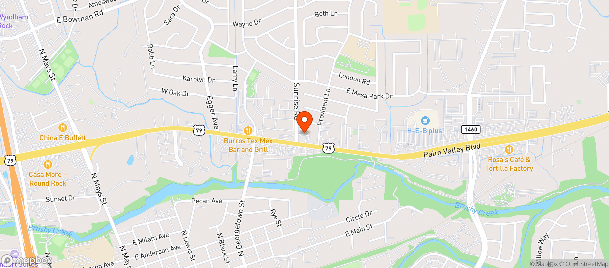 Map showing Drip N' Rip Vapes - Round Rock