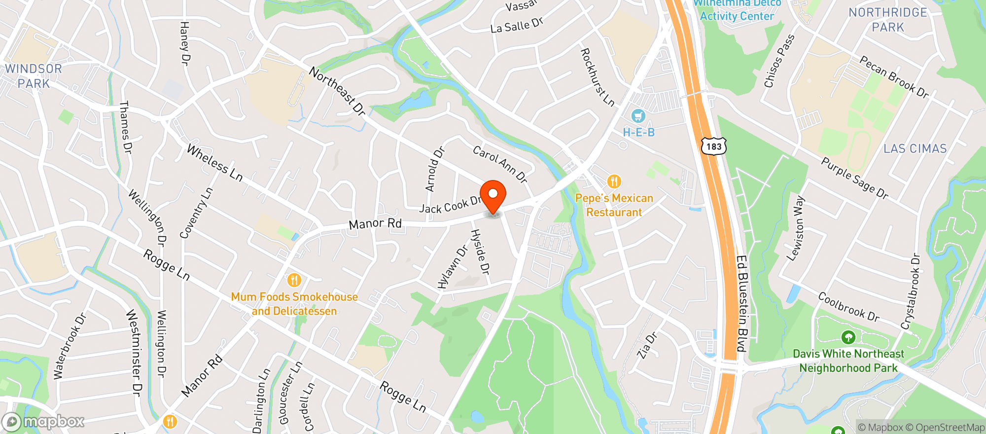 Map showing Kool Corner