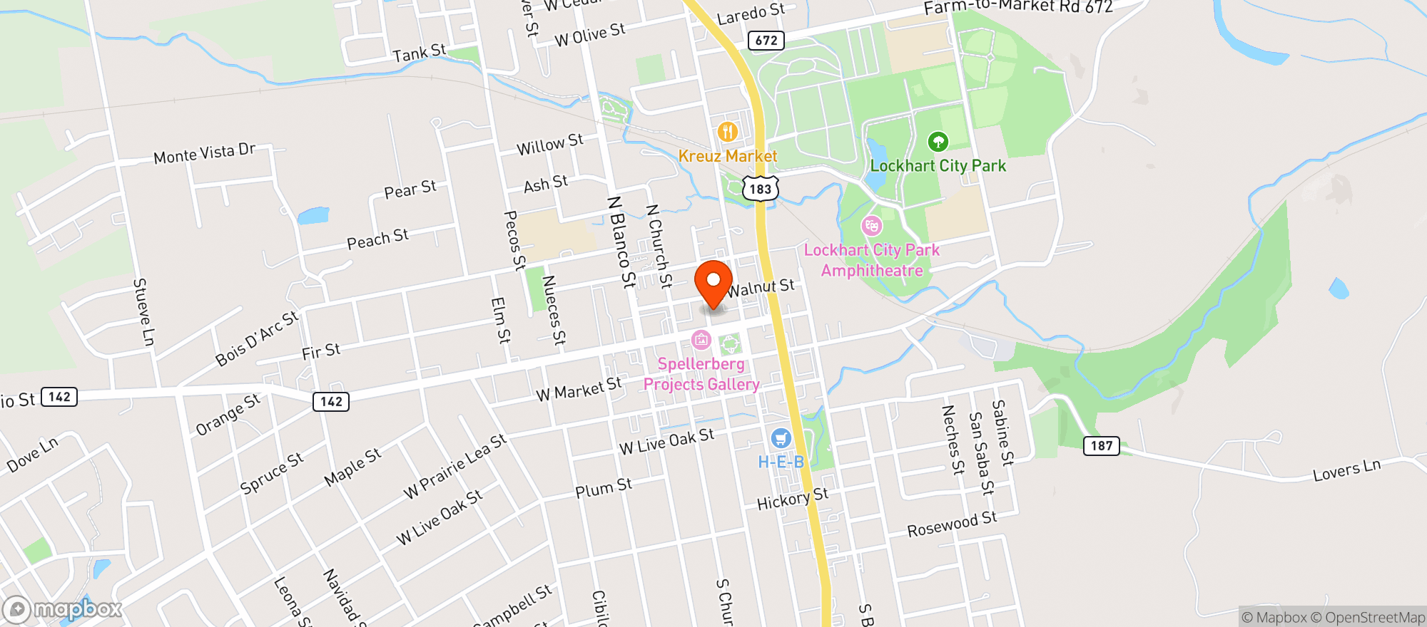 Map showing The Case Room