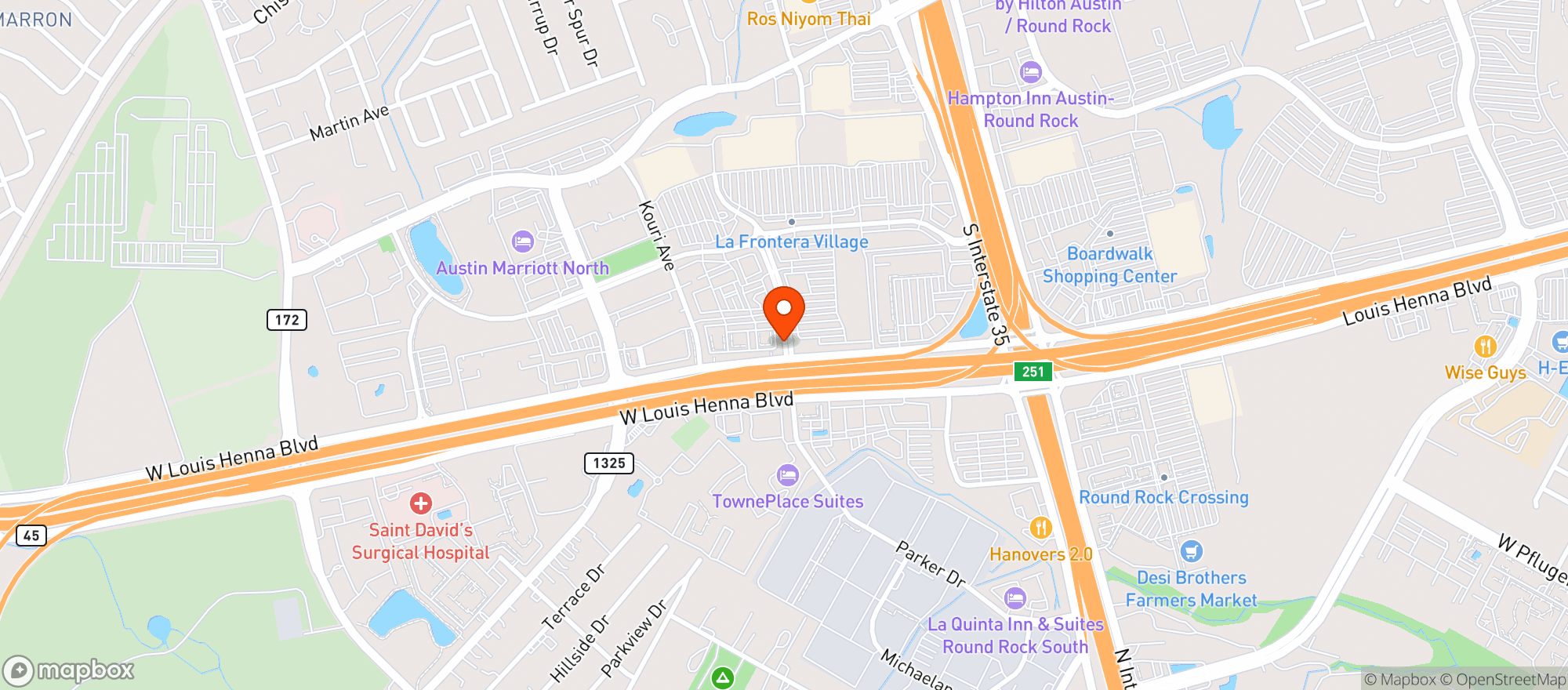 Map showing Red Lobster