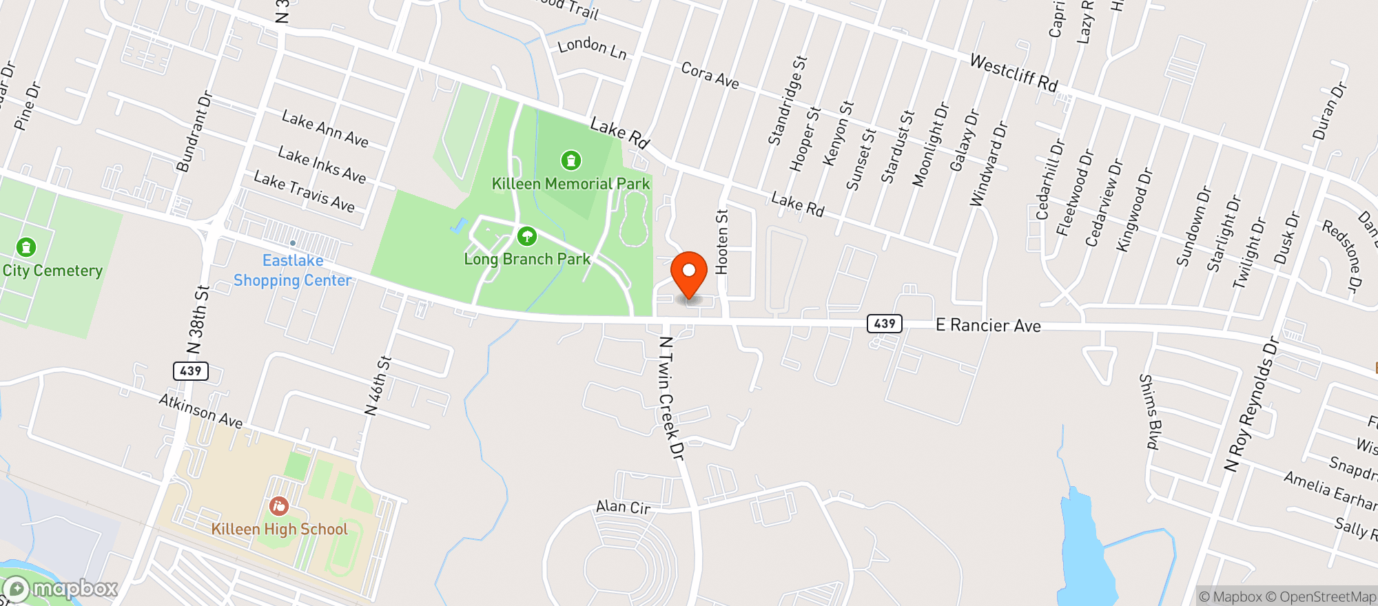 Map showing Plus Smoke Shop - Kileen