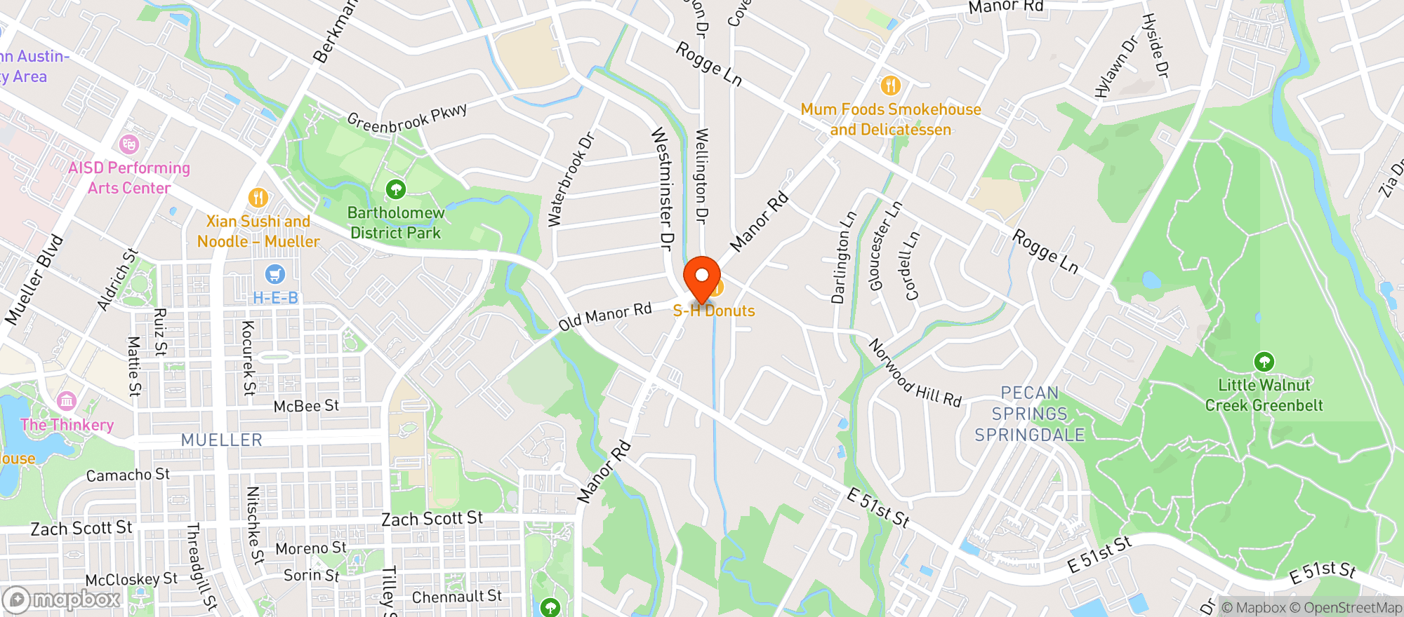Map showing Stop N Express