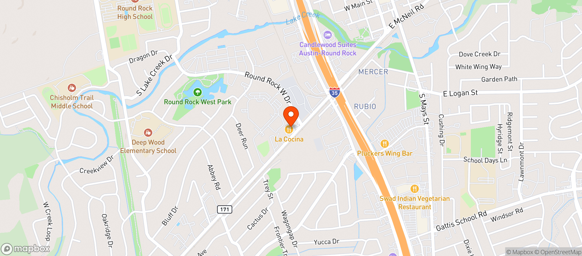 Map showing Happy Clouds Smoke Shop - Round Rock