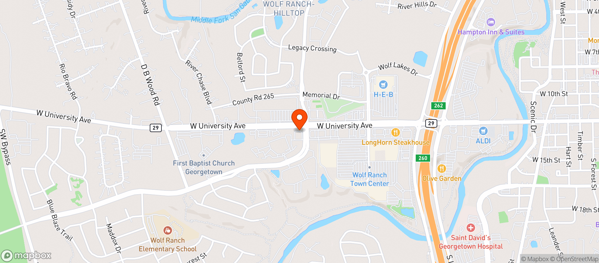 Map showing Natural Grocers by Vitamin Cottage - Natural Grocers by VC_Georgetown (GT) - 00100011410