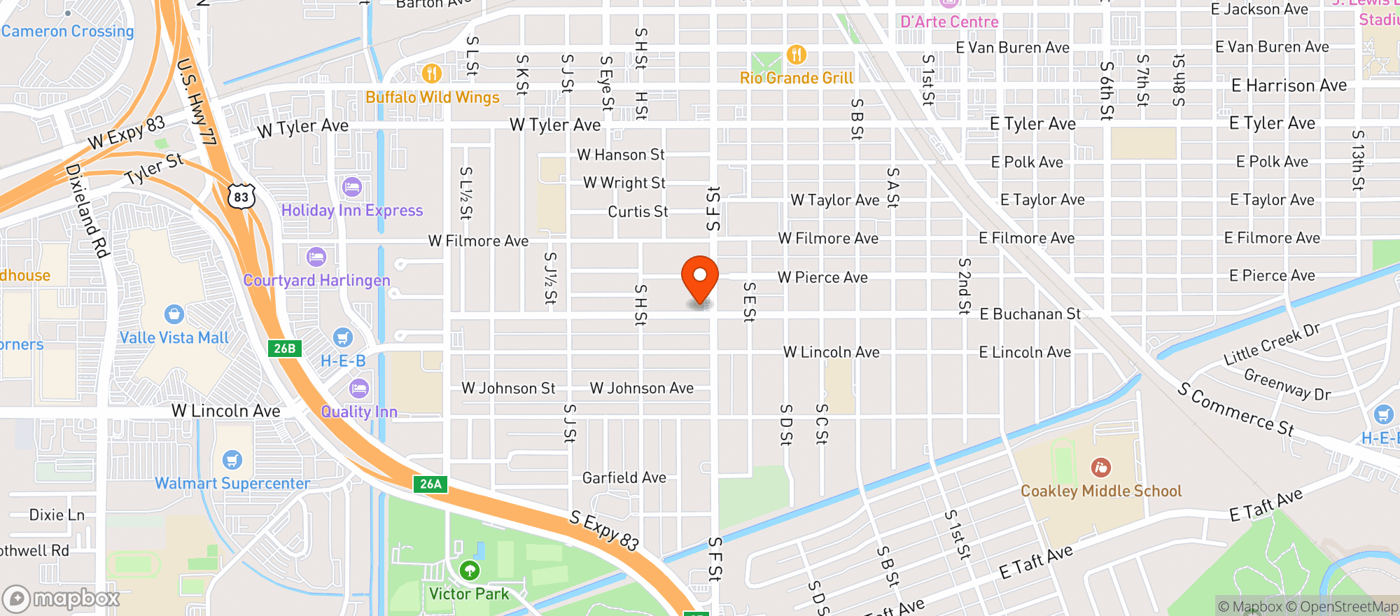 Map showing Country Corner Store
