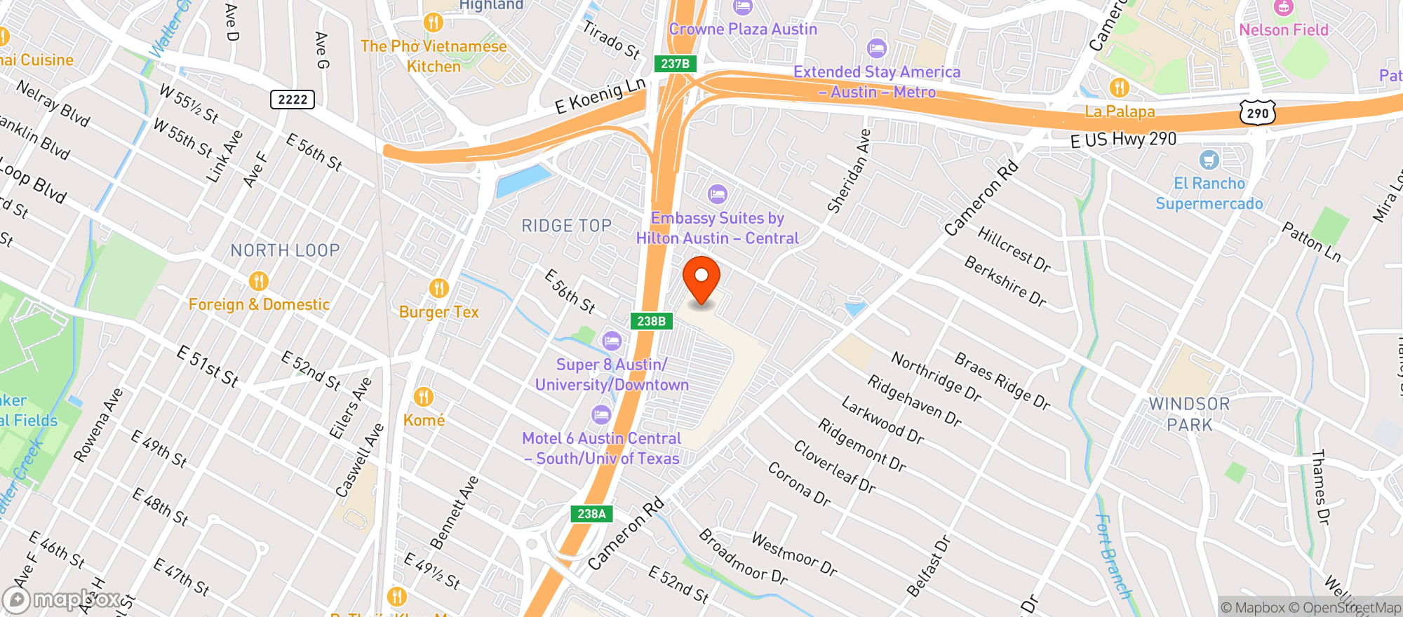Map showing Target