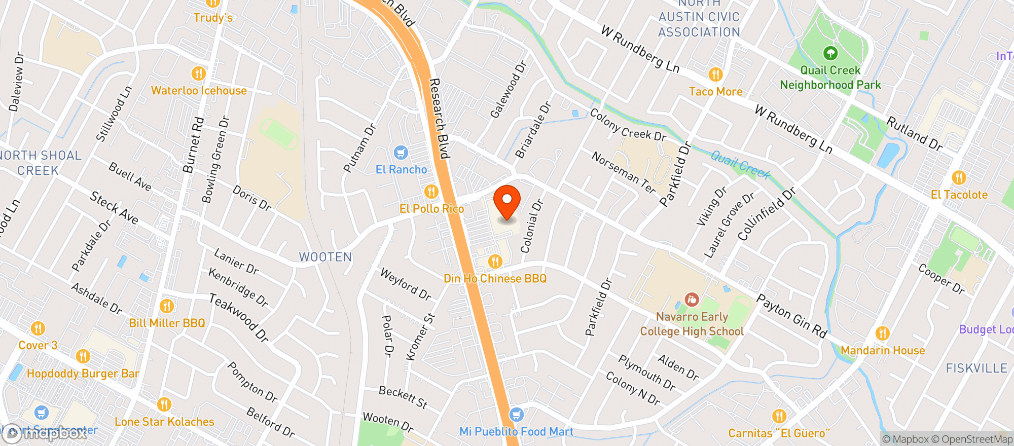 Map showing Target