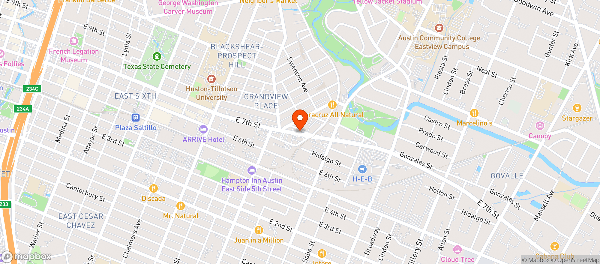 Map showing Speedy Pick