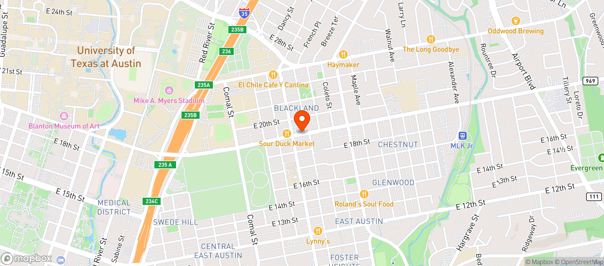 Map showing Monarch Liquor