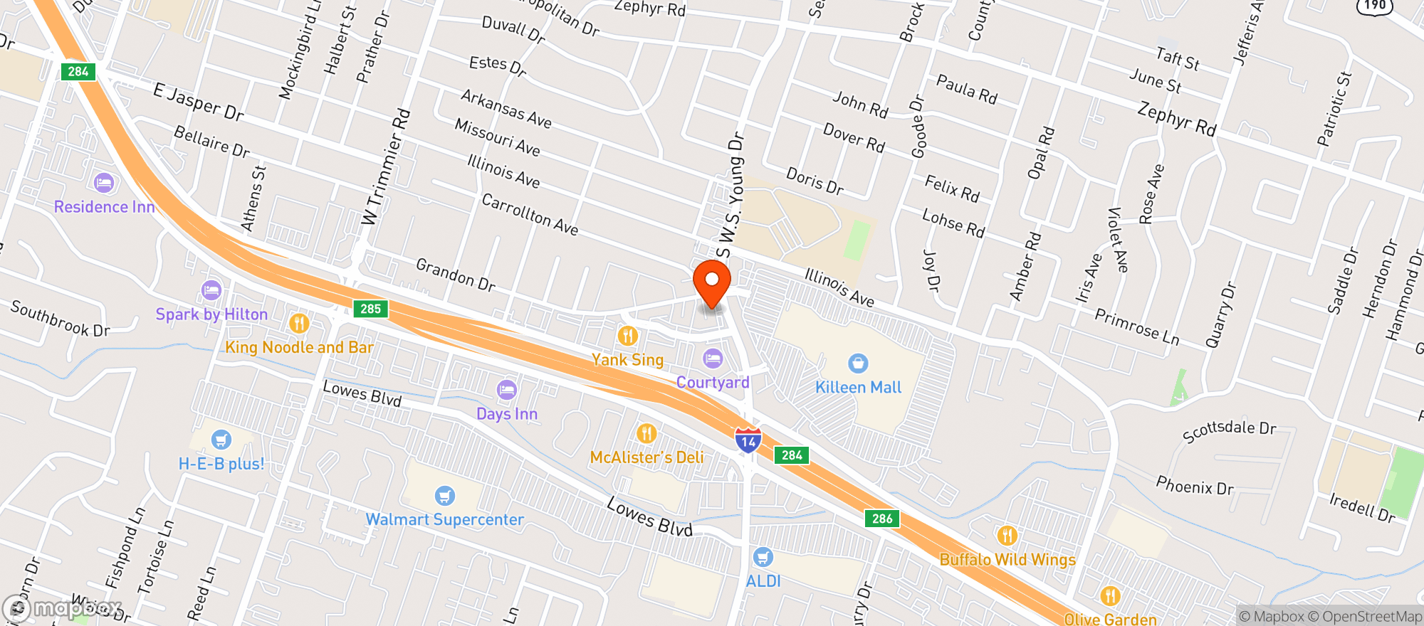 Map showing Health Arena 'A'
