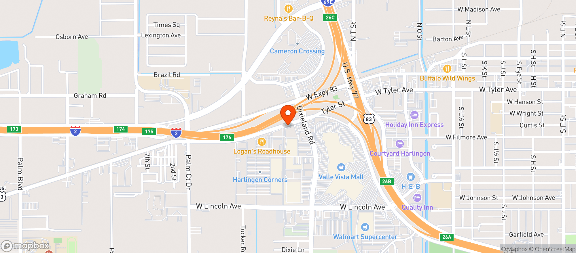 Map showing Gnc