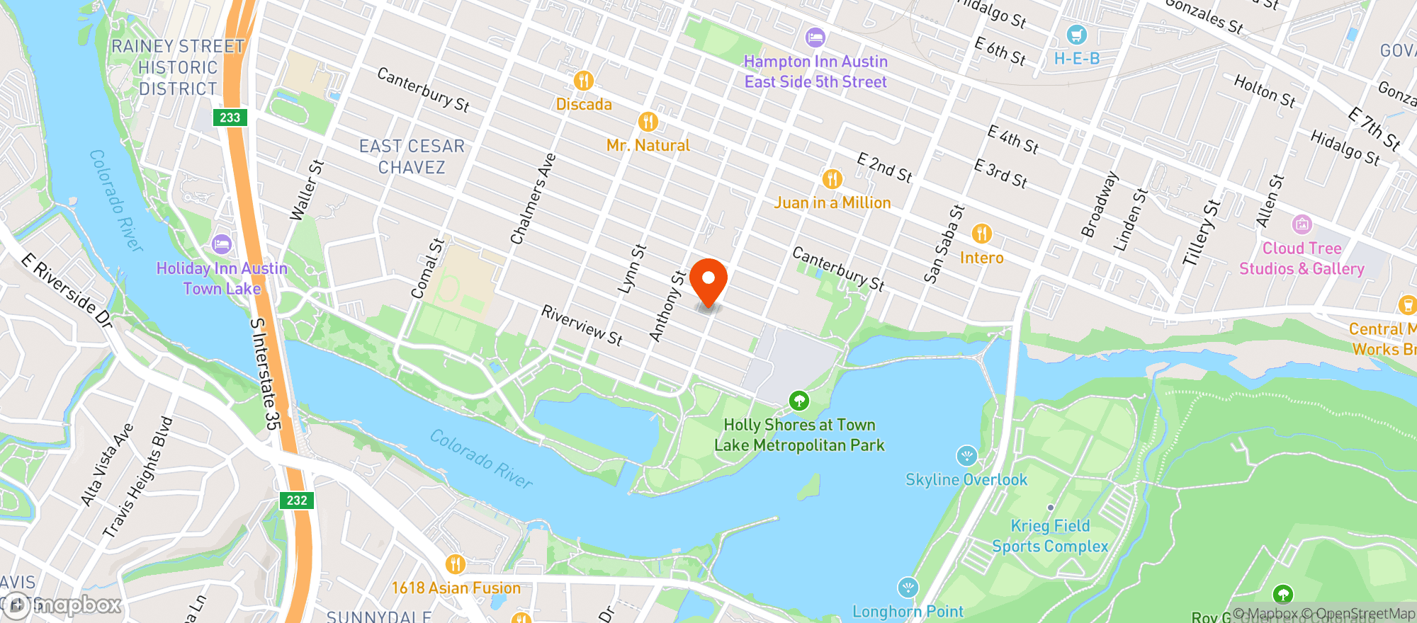 Map showing Launderette Cafe