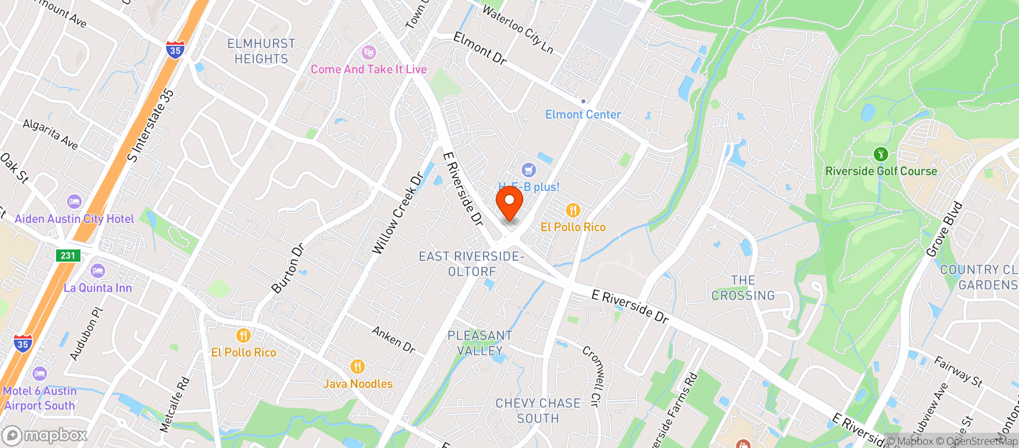 Map showing H E B Convenience Store