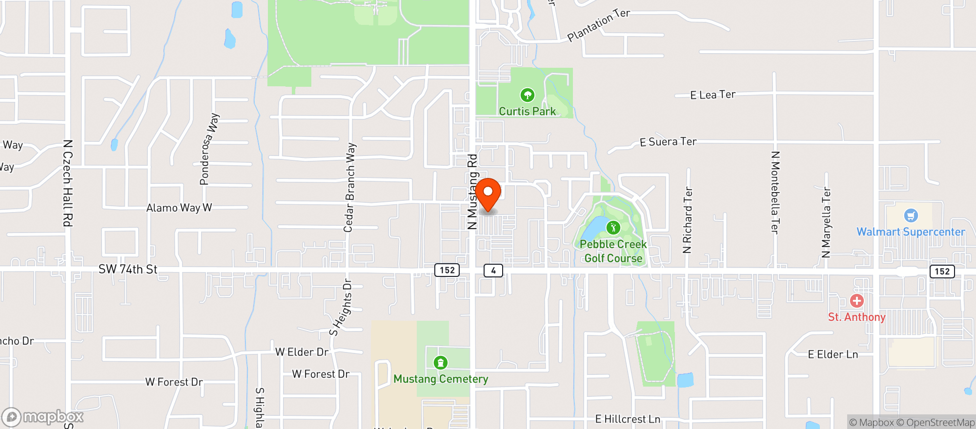 Map showing Homeland Stores